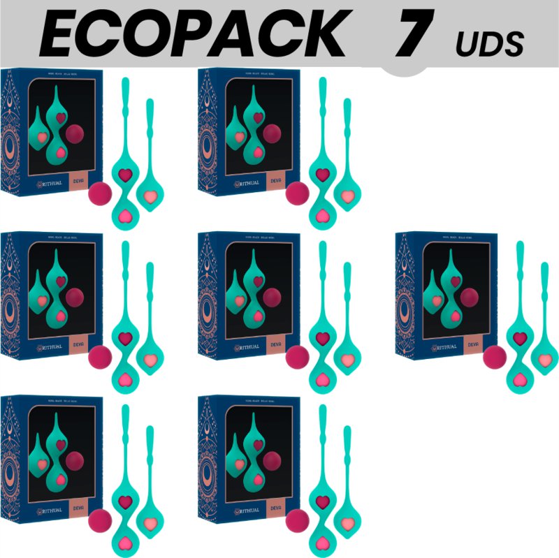 Ecopack 7 Units - Rithualdeva Pelvic Training Set Green Aqua
