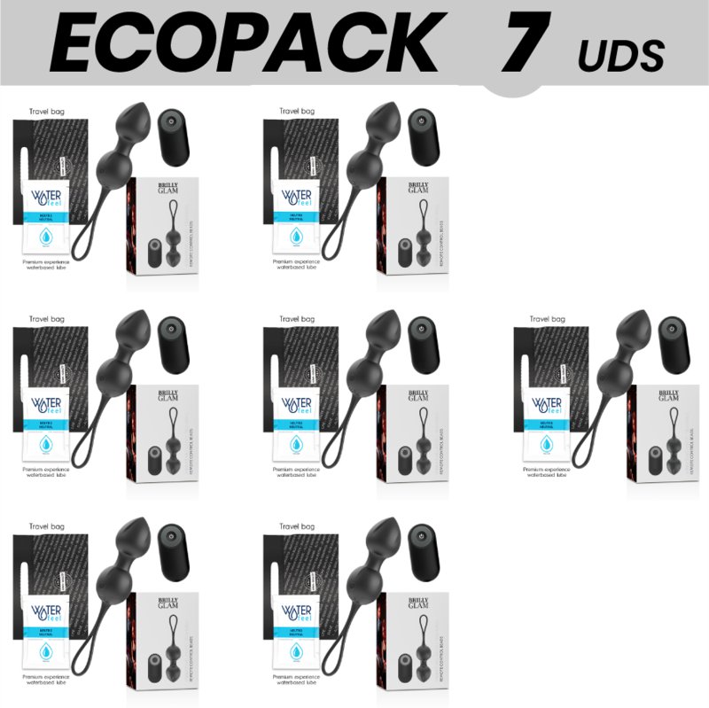 Ecopack 7 Uds - Brilly Glam Vibrating Kegel Beads Remote Control