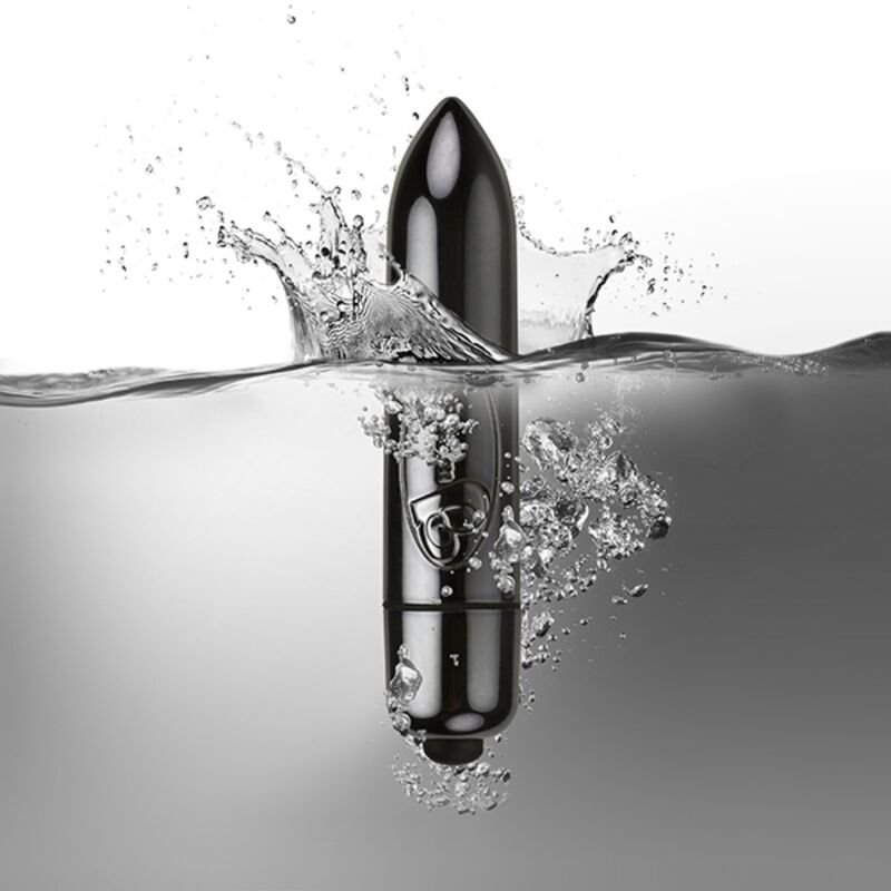 Rocks-off Vibrating Bullet Ro-80mm Midnight Metal