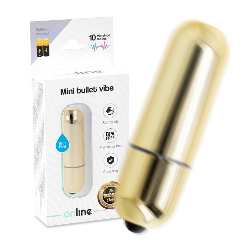 Online Mini Bullet Vibe, Golden