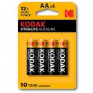 Kodak Xtralife Alkaline Battery Aa Lr6 Blister * 4 Kodak Xtralife Alkaline Battery Aa Lr6 Blister * 4