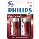 Philips Power Alkaline Pila D Lr20 Pack 2