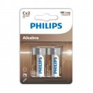Philips Alkaline Batteries C Lr14 Blister*2