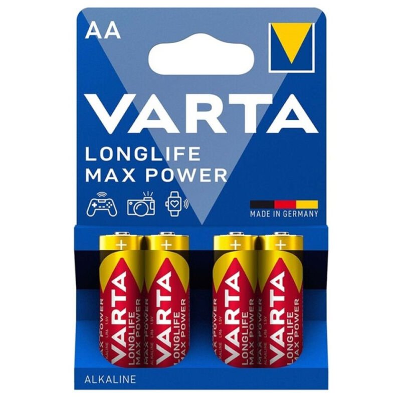 Varta Max Power Alkaline Battery Aa Lr6 4 Unit