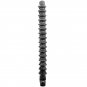 All Black Mega Ripple Silicone Anal Douche 28.5cm