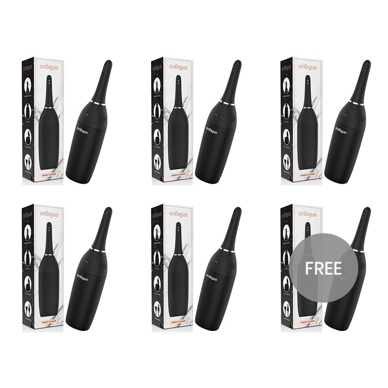 Anbiguo Ultimate Automatic Douche Anal Cleaner Black 5 + 1 Free