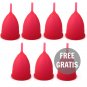 Intimichic Menstrual Cup Medical Grade Silicone Size L 6+1 Free