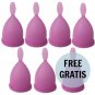 Nina Cup Menstrual Cup Size Purple L 6 + 1 Free