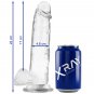 Xray Clear Cock With Balls 22cm X 4.6cm