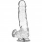 Xray Harness + Clear Cock With Balls 18.5cm X 3.8cm