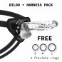 Xray Harness + Clear Cock With Balls 20cm X 4.5cm