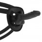 Cock Miller Harness + Silicone Density Cocksil Articulable - Black 13cm