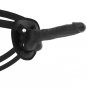 Cock Miller Harness + Silicone Density Articulable Cocksil - Black 19.5 Cm