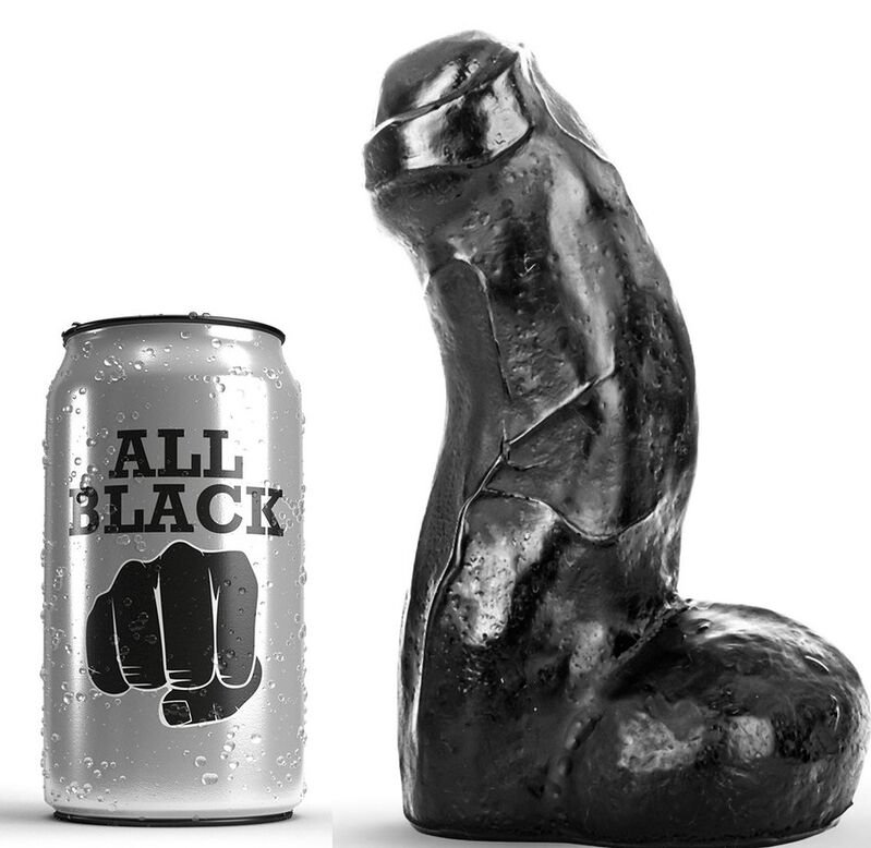 All Black Realistic Dong 17cm