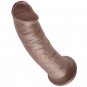 King Cock 9" Cock Brown 22.9 Cm