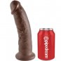 King Cock 9" Cock Brown 22.9 Cm