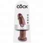 King Cock 9" Cock Brown 22.9 Cm