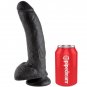 King Cock 9" Cock Black With Balls 22.9 Cm
