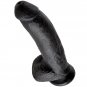King Cock 9" Cock Black With Balls 22.9 Cm