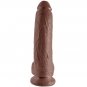 King Cock 9" Cock Brown With Balls 22.9 Cm