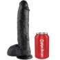 King Cock 10" Cock Black With Balls 25.4 Cm