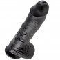 King Cock 10" Cock Black With Balls 25.4 Cm