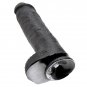 King Cock 11" Cock Black With Balls 28 Cm