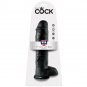 King Cock 11" Cock Black With Balls 28 Cm