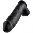 King Cock 12" Cock Black With Balls 30.48 Cm