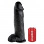King Cock 12" Cock Black With Balls 30.48 Cm