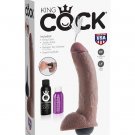 King Cock Squirting Brown 9"