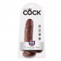 King Cock 7" Cock Brown With Balls 17.8 Cm