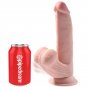King Cock Plus 3d Cock Swinging Balls 24.5 Cm, Light Skin