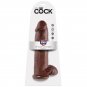 King Cock 12" Cock Brown With Balls 30.48 Cm