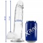 Xray Clear Cock With Balls 22cm X 4.6cm