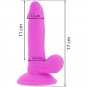 Diversia Flexible Vibrating Dildo 17 Cm, Purple