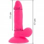 Diversia Flexible Vibrating Dildo 17 Cm, Pink