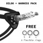 Xray Harness + Clear Cock 19cm X 4cm