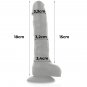 Cock Miller Silicone Density Cocksil Articulable Black 18 Cm
