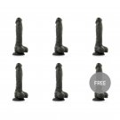 Cock Miller Silicone Density Cocksil Articulable Black 19.5 Cm 5+1 Free