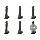 Cock Miller Silicone Density Cocksil Articulable Black 18 Cm 5+1 Free