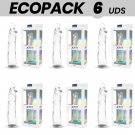 Ecopack 6 Uds - Xray Clear Transparent Dildo 21cm X 4cm