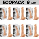 Ecopack 6 Uds - Cock Miller Silicone Density Articulable Cocksil 19,5 Cm