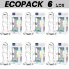 Ecopack 6 Uds - Xray Clear Transparent Dildo 12cm X 2.6cm