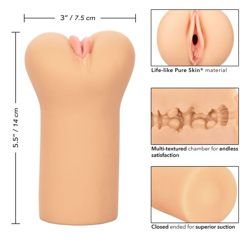 Calex Boundless Vulva Stroker, Light Skin