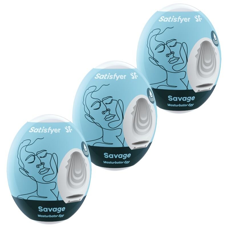 Satisfyer 3 Masturbator Eggs, Savage