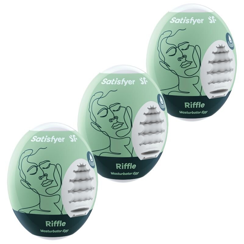 Satisfyer 3 Masturbator Eggs, Riffle