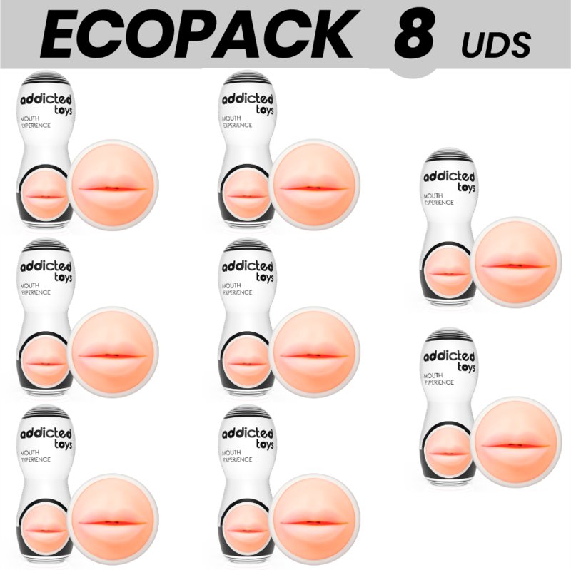 Ecopack 8 Uds - Addicted Toys Mouth Masturbator 2.0