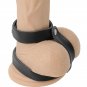 Darkness Adjustable Leather Penis And Testicles Ring