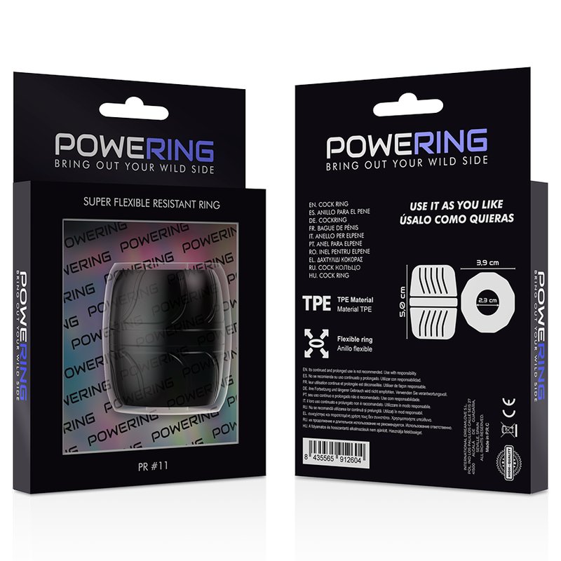 Powering Super Flexible Resistant Ring 5cm Pr11 Black